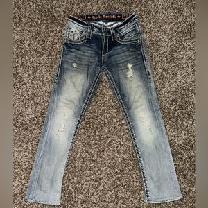 Men’s Rock Revival Jeans, Waist Size 27